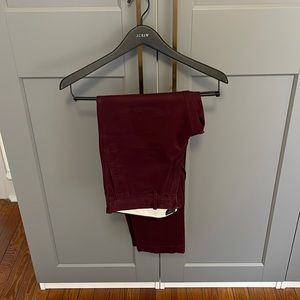 J. Crew maroon men’s pants 484 Broken In 30x30